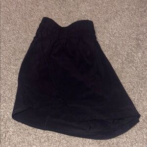 Lululemon Track That High Rise Lined Shorts Women's Black Shorts Size 10